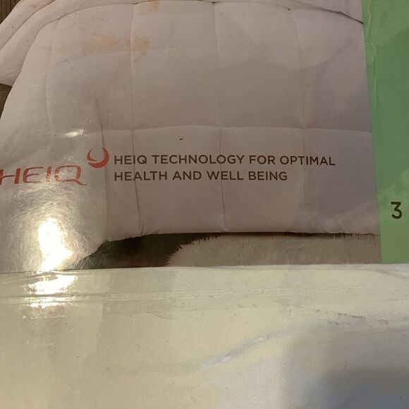 Three piece white antimicrobial odor control comforter set.  From Home Depot - Picture 5 of 7